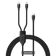 Punjač i podatkovni 100W USB-C na USB-C kabel Baseus "Flash Series 2in1 (CA1T2-F01)" - 1.2m - black