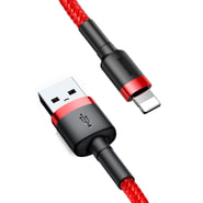 Punjač i podatkovni USB-A na Lightning kabel Baseus "Cafule CALKLF-C09" - 480Mbps - 2m - red