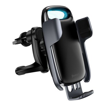 Magnetni automobilski držač Baseus "Milky Way (WXHW02-01)" s bežičnim punjenjem 15W - black