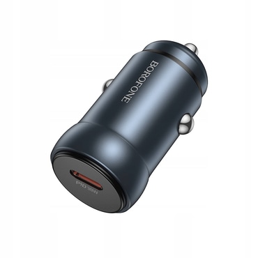 Automobilski 30W punjač Borofone "BZ32" USB-C - siv