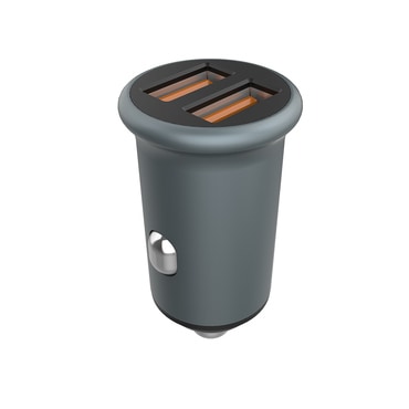 Automobilski 36W punjač ColorWay "CW-CHA036Q-GR" 2x USB-A, Quick Charge 2.0 & 3.0 - gray
