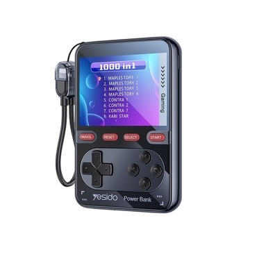Retro igraća konzola s power bankom Yesido "YP87" 10000mAh, LED zaslon, 20W, 100+ igara