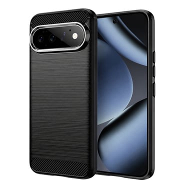 TPU gel maska "Brushed Carbon" za Google Pixel 11 / 11 Pro - crn