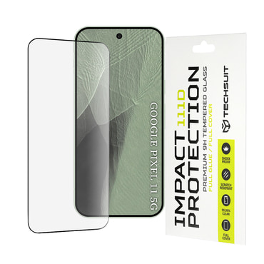 Premium 3D Full Body zaštitno staklo "Techsuit" za Google Pixel 11 / 11 Pro - crn