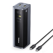 145W Power bank Baseus "EnerGeek GP12" 20800mAh s USB-C PD3.0 kabelom i prikazivačem - grey