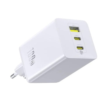 Zidni 100W punjač Baseus "EnerFill FE11" 2x USB-C, USB-A - moon white