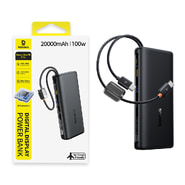 100W Power bank Baseus "EnerFill FC41" 20000mAh s dva USB-C kabela i digitalnim prikazom - cosmic black