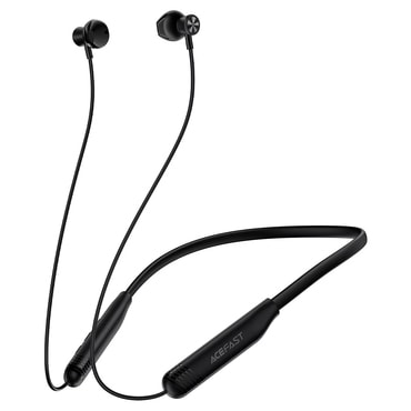 Bluetooth slušalice Acefast "N9" BT 6.0 s magnetskom trakom za vrat, Bass/Game načini, ENC, 200mAh, IPX4 - black