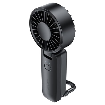 Prenosni ventilator Acefast "YF2" s četiri brzine, 1800mAh, 6400rpm - black