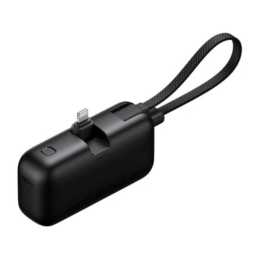 Power bank Mcdodo "FreeKit Series (MC-7800)" 5000mAh 22.5W s ugrađenim Lightning kabelom - black