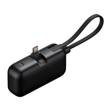 Power bank Mcdodo "FreeKit Series (MC-7760)" 5000mAh 22.5W s ugrađenim USB-C kabelom - black
