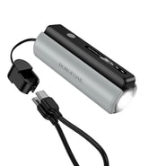 Power bank Borofone "Star BJ87" 5000mAh s ugrađenom svjetiljkom i LED indikatorom - siv
