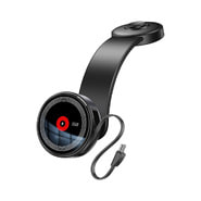 Magnetni automobilski držač Yesido "C314" s bežičnim punjenjem 15W i izvlačnim USB-C kabelom - crn