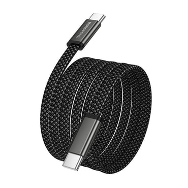 Punjač i podatkovni 60W USB-C na USB-C kabel Borofone "Peace BX124" - 1m - crni