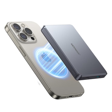 Power bank Joyroom JR-PBM08 Pro 22.5W 10000mAh MagSafe za bežično punjenje 15W + 2x USB-C - sivi