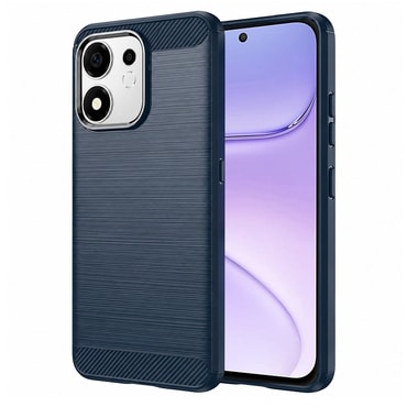 TPU gel maska "Brushed Carbon" za Honor 600 Smart - plav