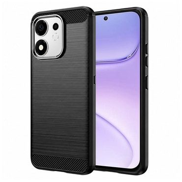 TPU gel maska "Brushed Carbon" za Honor 600 Smart - crn