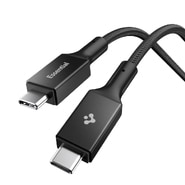 Punjač i podatkovni 100W USB-C na USB-C kabel Spigen "EB10015CC" - 5Gbps - 1.5m - black