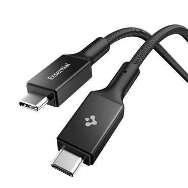 Punjač i podatkovni 100W USB-C na USB-C kabel Spigen "EB10015CC" - 5Gbps - 1.5m - black