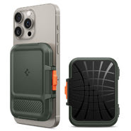 Magnetna torbica Spigen "Lock Fit MagSafe" za kartice/gotovinu - military green