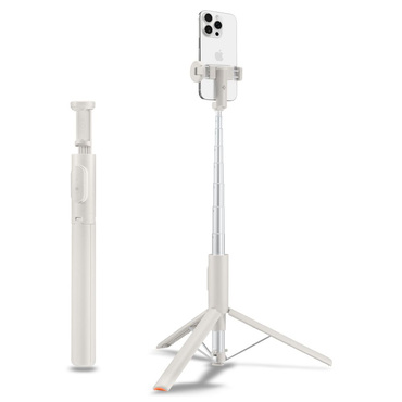 Selfie štap Spigen "S541W" s Bluetooth daljinskim i stabilnim stalkom, 146cm - dune beige