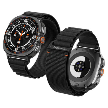 Najlonski remen Spigen "WBF1" za Samsung Galaxy Watch Ultra 47mm / Watch Ultra 2 - black