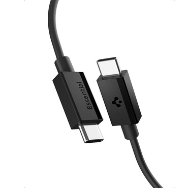 Punjač i podatkovni 60W USB-C na USB-C kabel Spigen "EB6010CC" - 480Mbps - 1m - black