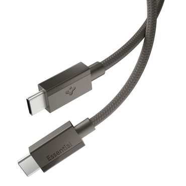 Punjač i podatkovni 60W USB-C na USB-C kabel Spigen "EB6015CC" - 480Mbps - 1.5m - gunmetal