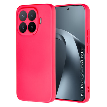 Silikonska maska Techsuit SoftFlex za Xiaomi 17T Pro - hot pink