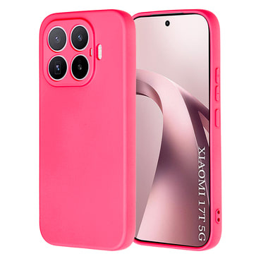 Silikonska maska Techsuit SoftFlex za Xiaomi 17T - hot pink