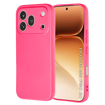Silikonska maska Techsuit SoftFlex za Honor 600 Pro - hot pink