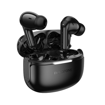 Bluetooth slušalice Borofone "Peaceful FQ9" BT 5.4 s 300mAh, True Wireless i Touch Control - crne