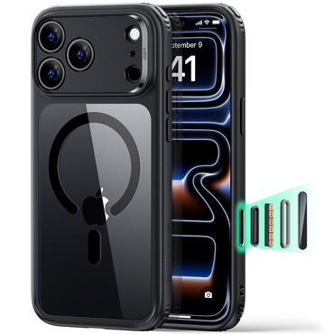 Hibridna maska ESR "Classic Hybrid HaloLock" za iPhone 17 Pro Max / 18 Pro Max - clear black