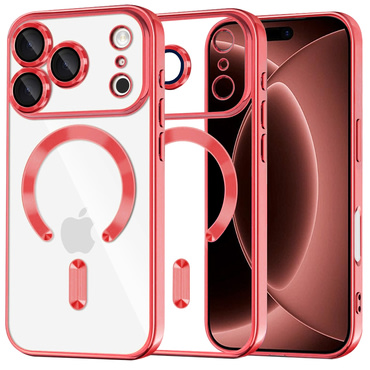 Maskica Techsuit "Luxury Crystal MagSafe" za iPhone 17 Pro Max / 18 Pro Max - red