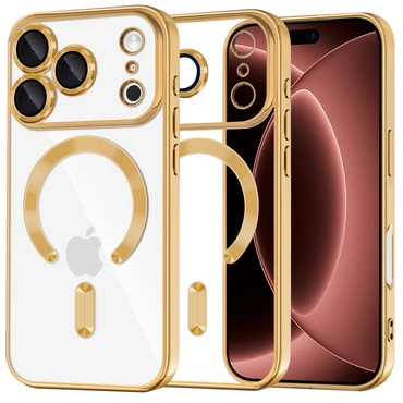 Maskica Techsuit "Luxury Crystal MagSafe" za iPhone 17 Pro Max / 18 Pro Max - gold