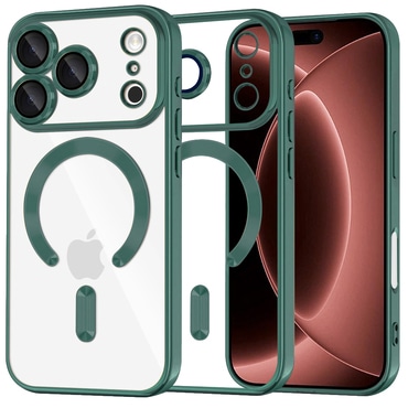 Maskica Techsuit "Luxury Crystal MagSafe" za iPhone 17 Pro Max / 18 Pro Max - deep green