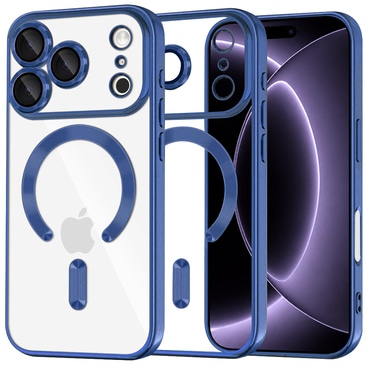 Maskica Techsuit "Luxury Crystal MagSafe" za iPhone 17 Pro / 18 Pro - deep blue