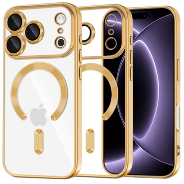 Maskica Techsuit "Luxury Crystal MagSafe" za iPhone 17 Pro / 18 Pro - gold
