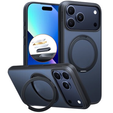 Premium maskica Torras "Ostand Pro MagSafe Series" za iPhone 17 Pro Max - black