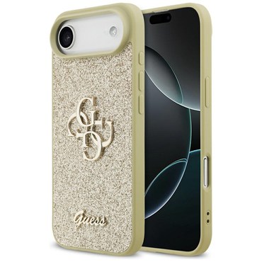 Premium maskica Guess "Fixed Glitter Big 4G" za iPhone Air - gold