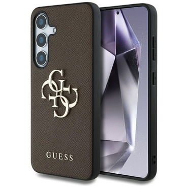 Maskica Guess "Hardcase 4G Grained Big i Classic Logo" za Samsung Galaxy S25 - brown