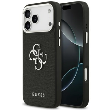 Maskica Guess "Hardcase 4G Grained Big i Classic Logo" za iPhone 17 Pro Max - black