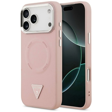 Maskica Guess "Hardcase Triangle Logo MagSafe" za iPhone 17 Pro - pink