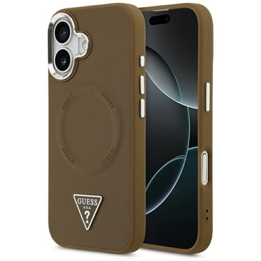 Maskica Guess "Hardcase Triangle Logo MagSafe" za iPhone 17 - brown