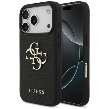 Maskica Guess "Hardcase 4G Grained Big i Classic Logo" za iPhone 17 Pro - black