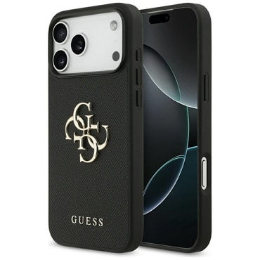 Maskica Guess "Hardcase 4G Grained Big i Classic Logo" za iPhone 17 Pro Max - black