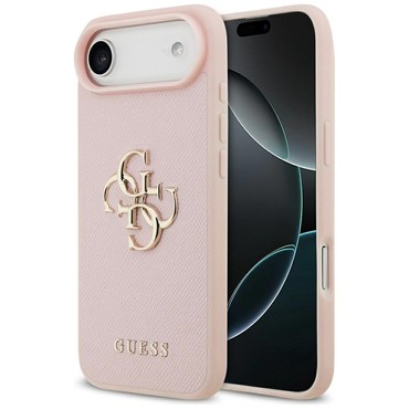Maskica Guess "Hardcase 4G Grained Big i Classic Logo" za iPhone Air - pink