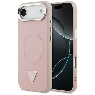 Maskica Guess "Hardcase Triangle Logo MagSafe" za iPhone Air - pink