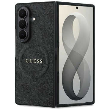 Maskica Guess "4G Leather Classic MagSafe" za Samsung Galaxy Z Fold8 Ultra - black