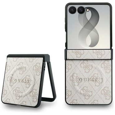 Maskica Guess "4G Leather Classic MagSafe" za Samsung Galaxy Z Flip8 - pink